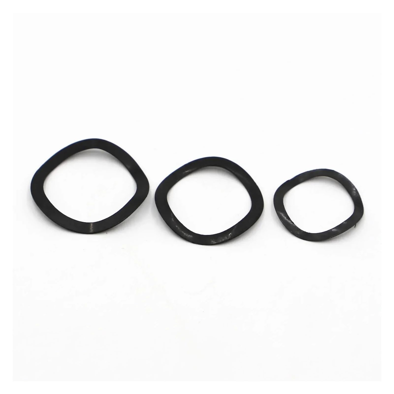 M3 M4 M5 M6 M8 M10 M12 M14 M16 M19 M21 M24 M27 M34 Wellenscheiben, 304 Edelstahl, schwarze Wellenfederscheibe(Black Carbon Steel,10pcs M10x15) von DLNTXFDG