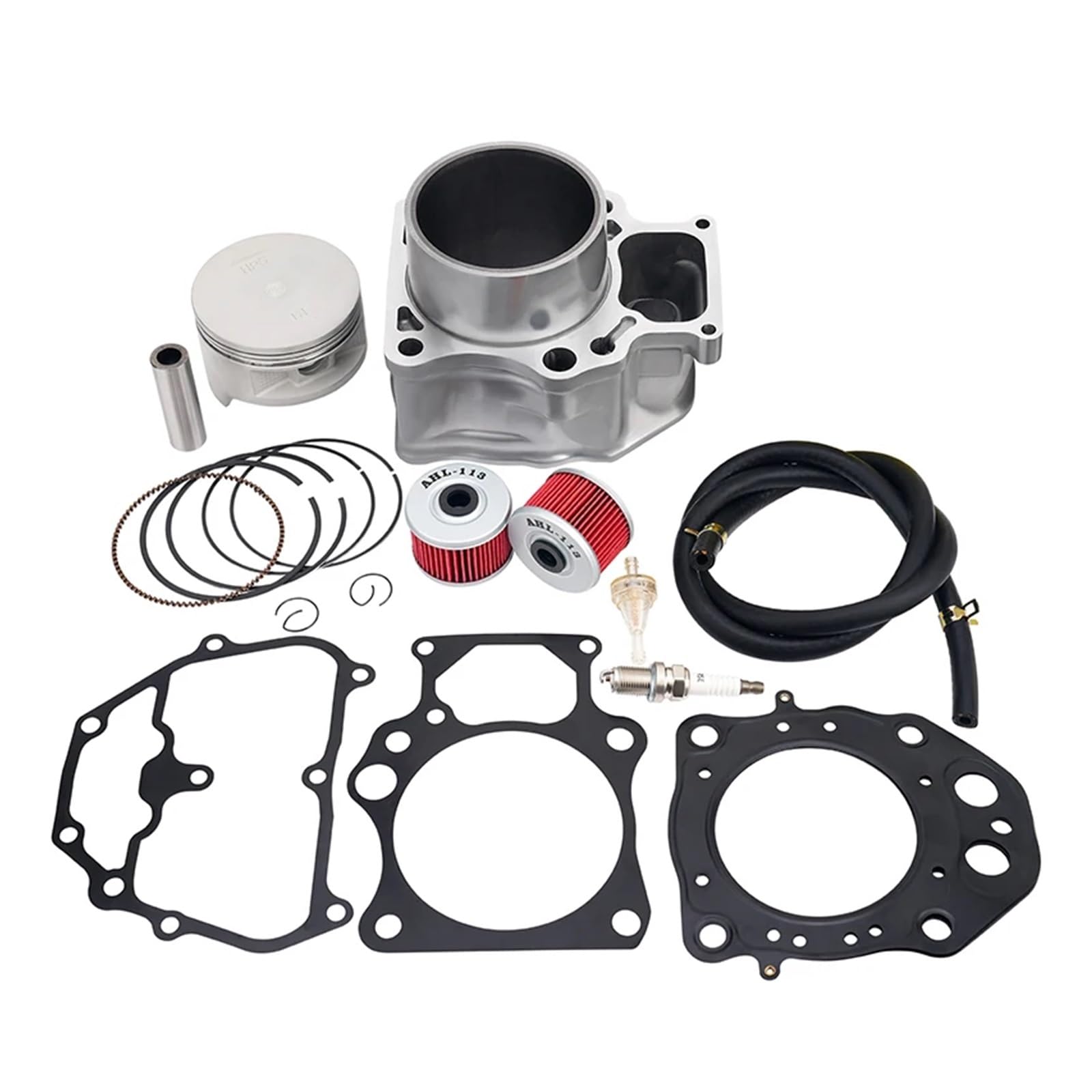 Motorrad 86,5mm Zylinder Kolben Ring Dichtung Top Ende Kit for TRX420 Rancher TRX 420 2007-2020 12100-HP7-A00 12100-HP5-600 von DLQLL