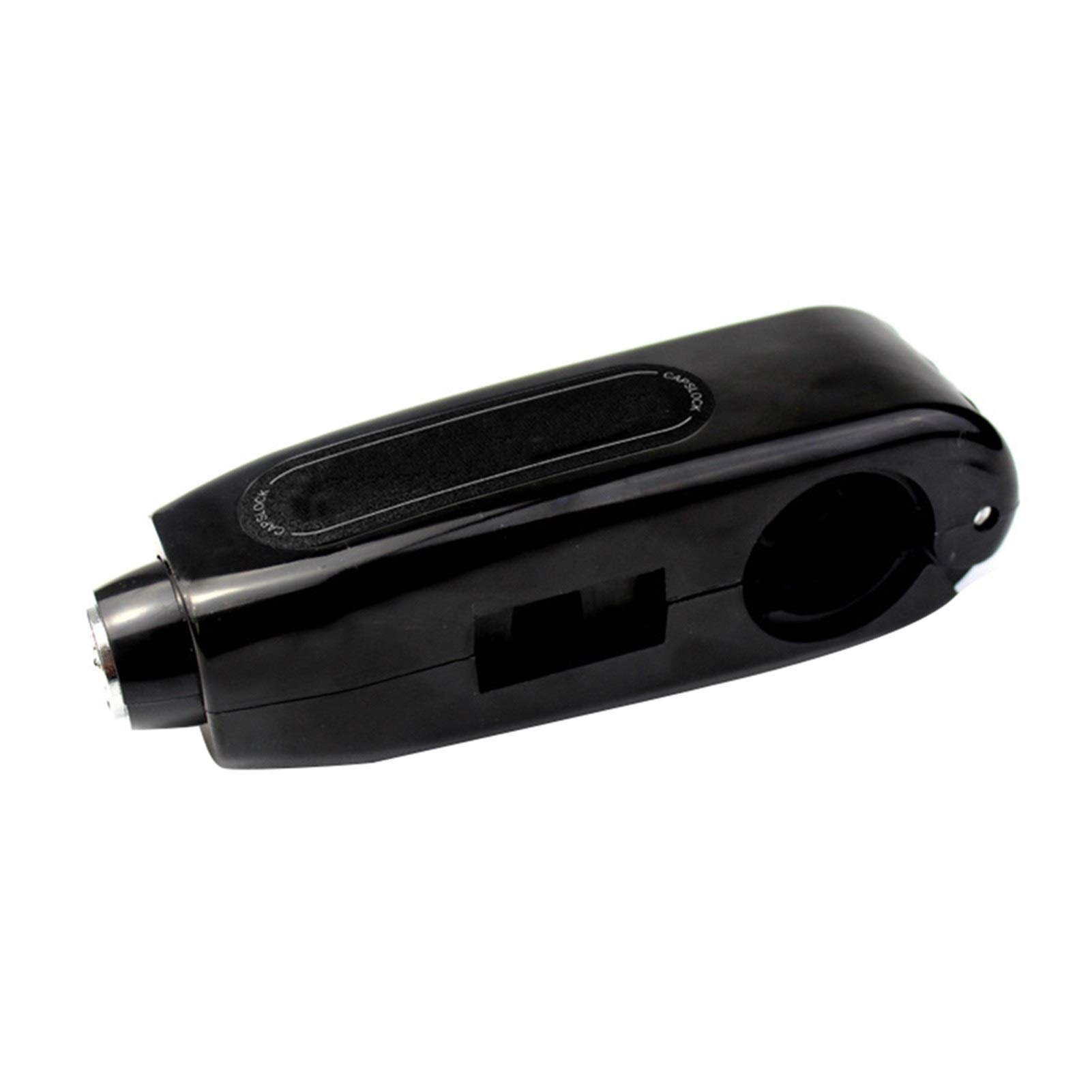 Motorrad Schloss,Motorradschloss Universal Motorrad Lenkerschloss Motorrad Roller Bremse Gasgriff Anti-Diebstahl-Schlösser Fahrrad Lenkerschloss(Black) von DLZFUDTY