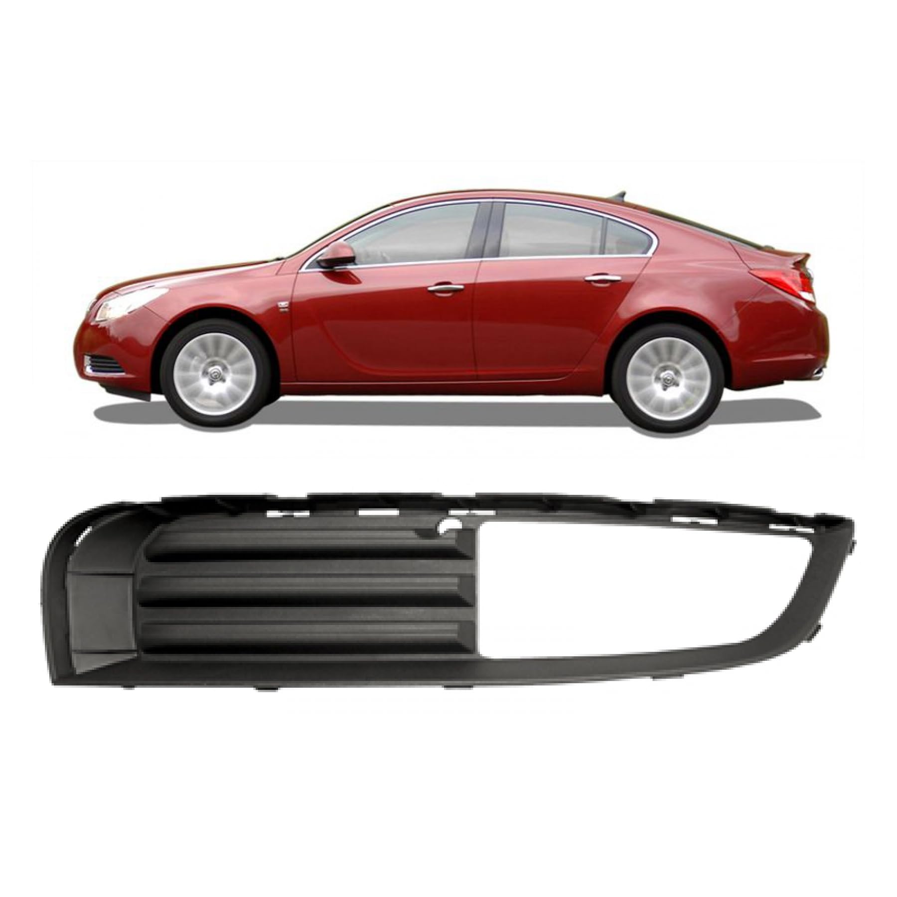 DM Autoteile 100832 Nebelscheinwerfer Gitter vorne rechts kompatibel für Opel Insignia A G09 VFL 2009-2013 von DM Autoteile