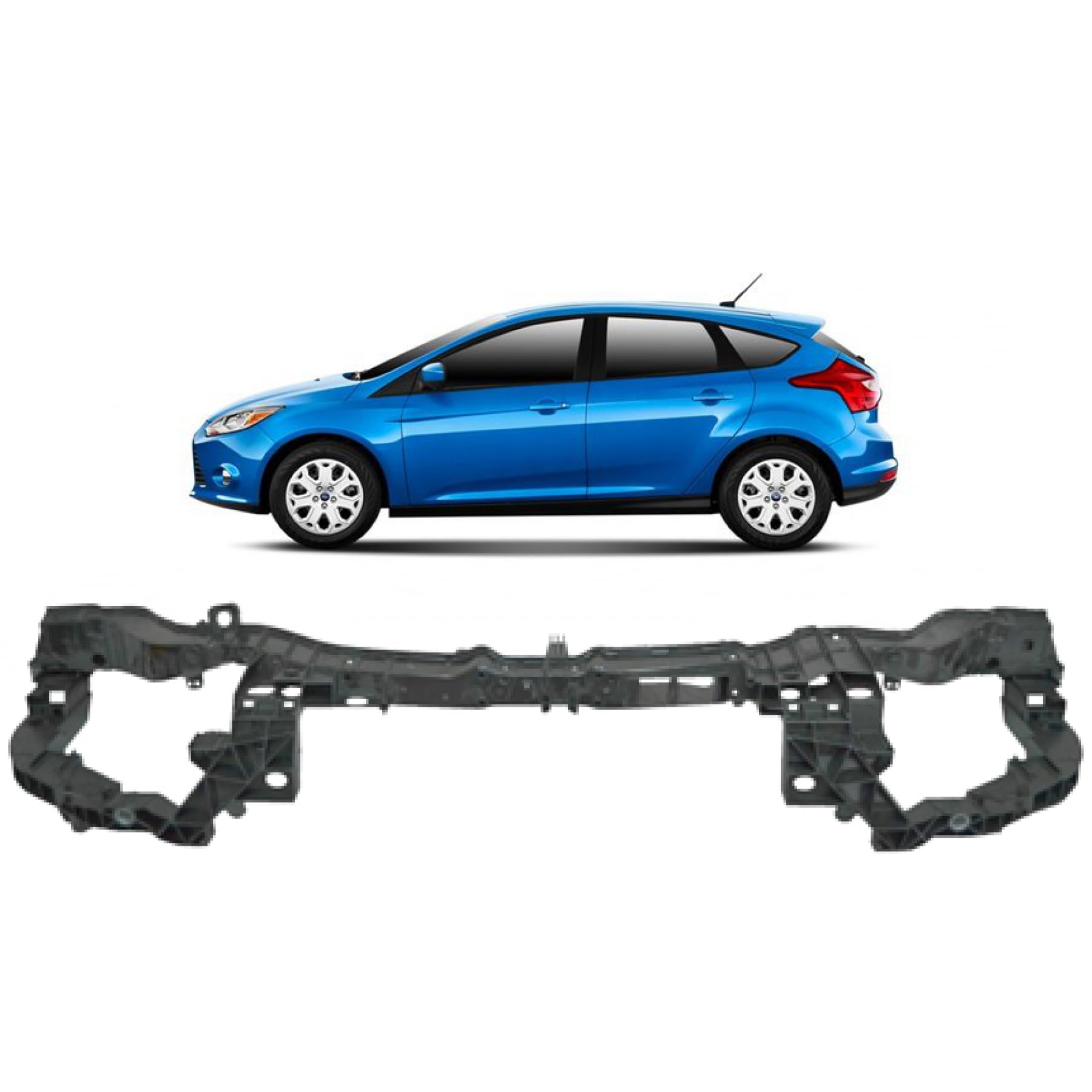 DM Autoteile 101438 Frontgerüst Schlossträger Frontblech kompatibel für Ford Focus III Turnier von DM Autoteile