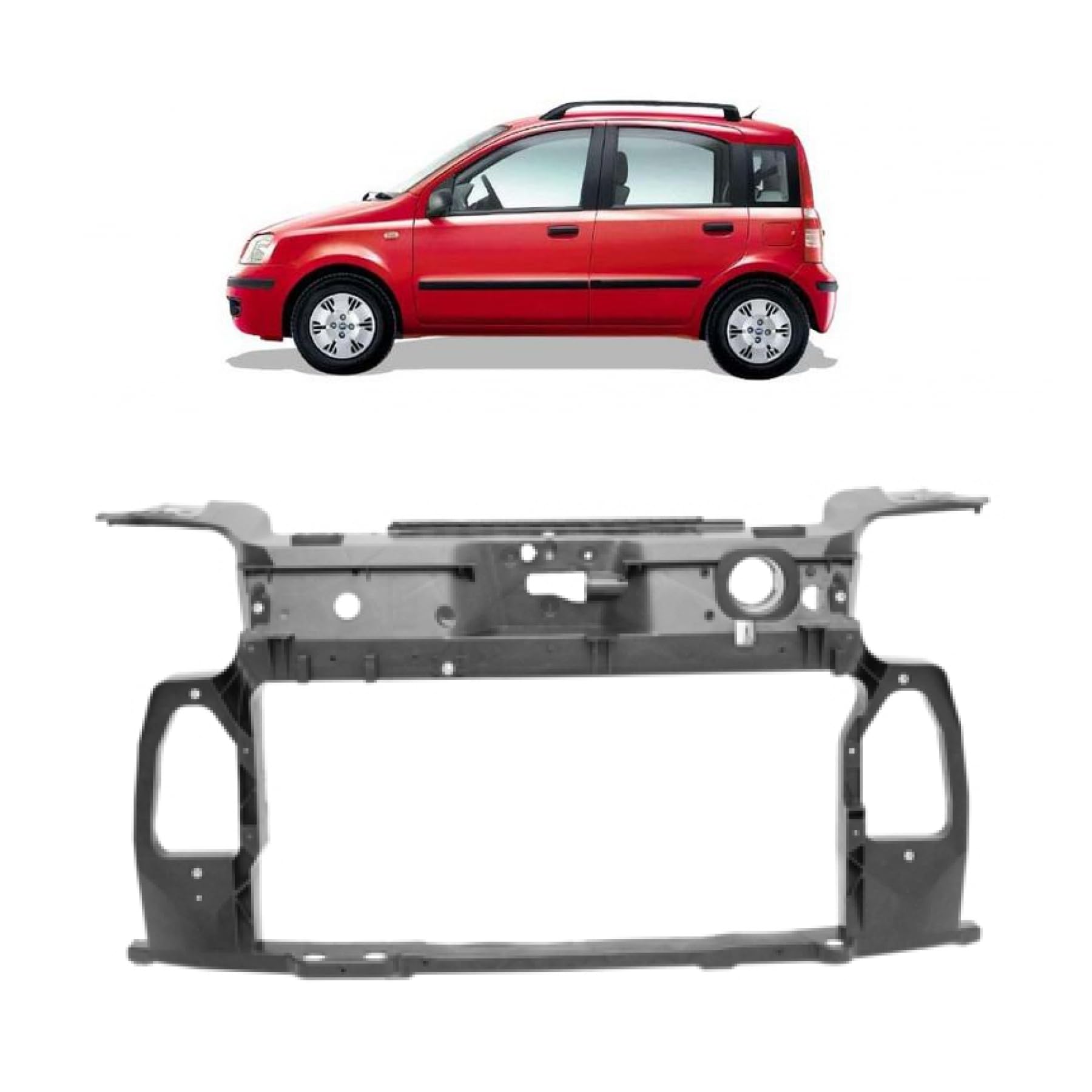 DM Autoteile 101463 Frontgerüst Schlossträger Frontblech kompatibel für Fiat Panda Classic von DM Autoteile