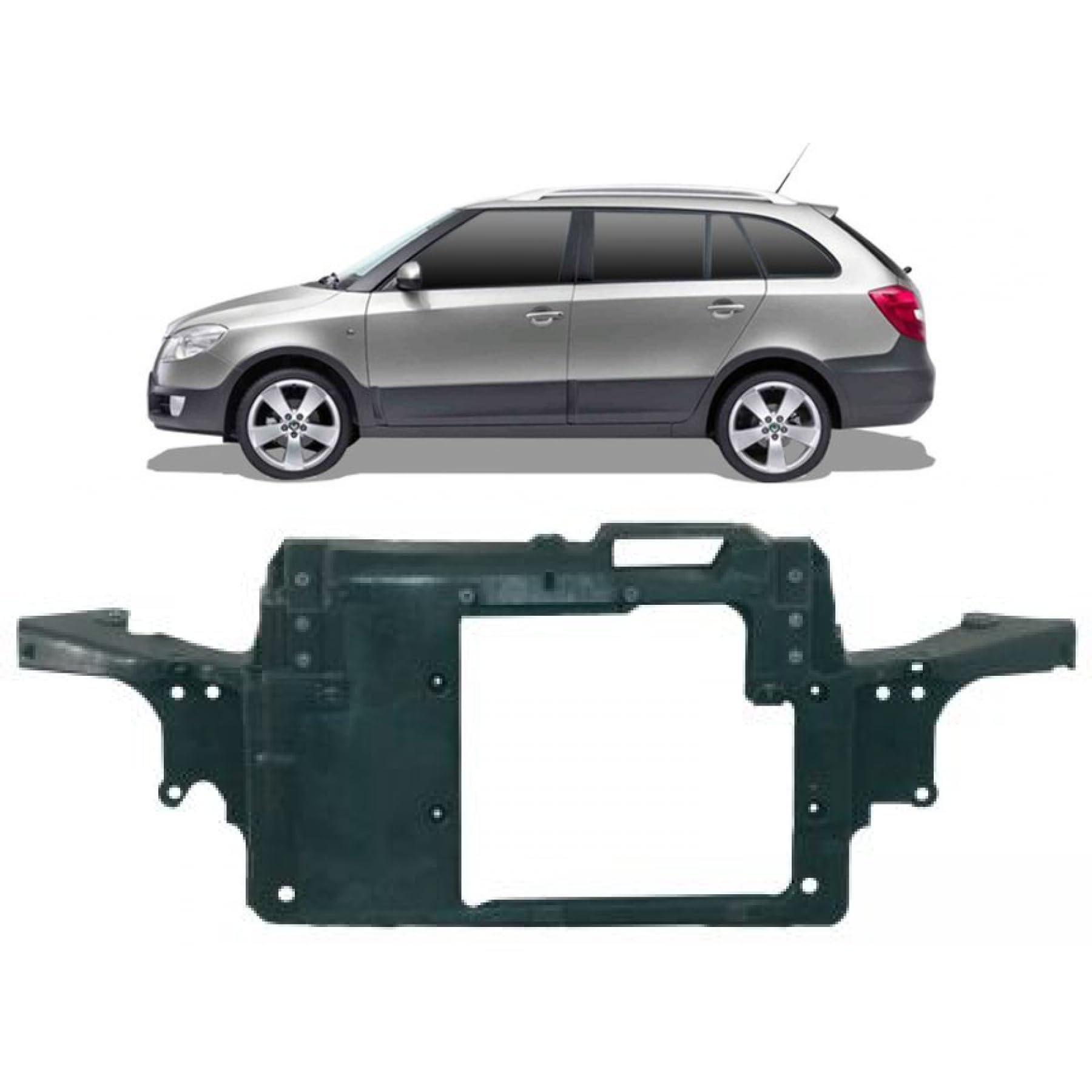 DM Autoteile 102081 Frontgerüst Schlossträger kompatibel für Skoda Fabia I 6Y2 6Y3 Combi 6Y5 Praktik 430 mm von DM Autoteile