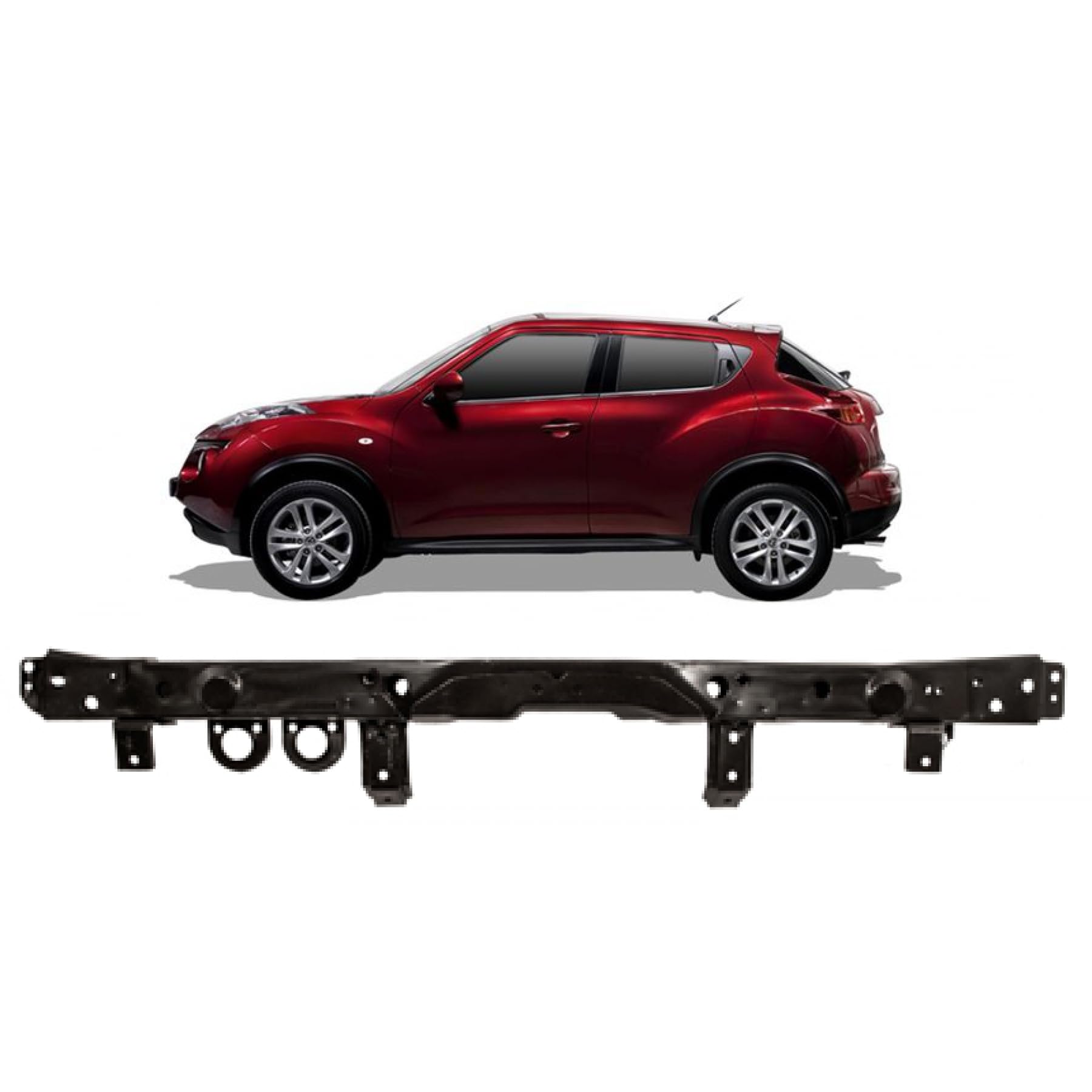 DM Autoteile 102413 Frontgerüst Schlossträger Frontblech kompatibel für Nissan Juke (F15) von DM Autoteile