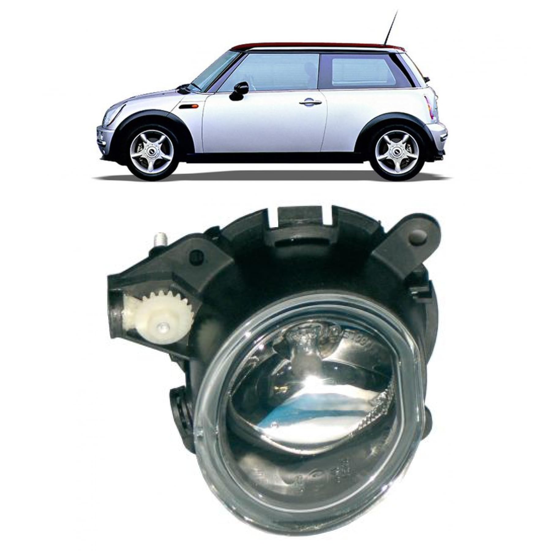 DM Autoteile 108379 Nebelscheinwerfer Nebelleuchte links H11 kompatibel für Mini R50 R53 Cabriolet R52 R56 von DM Autoteile