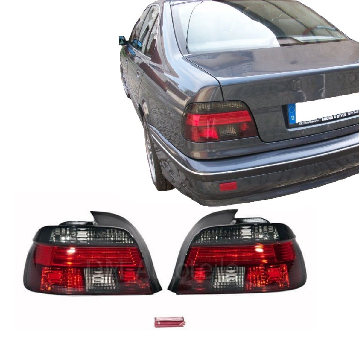 DM Autoteile 1336 Rückleuchten Heckleuchten SET Celis Rot Smoke kompatibel für BMW E39 Limousine 95-00 von DM Autoteile