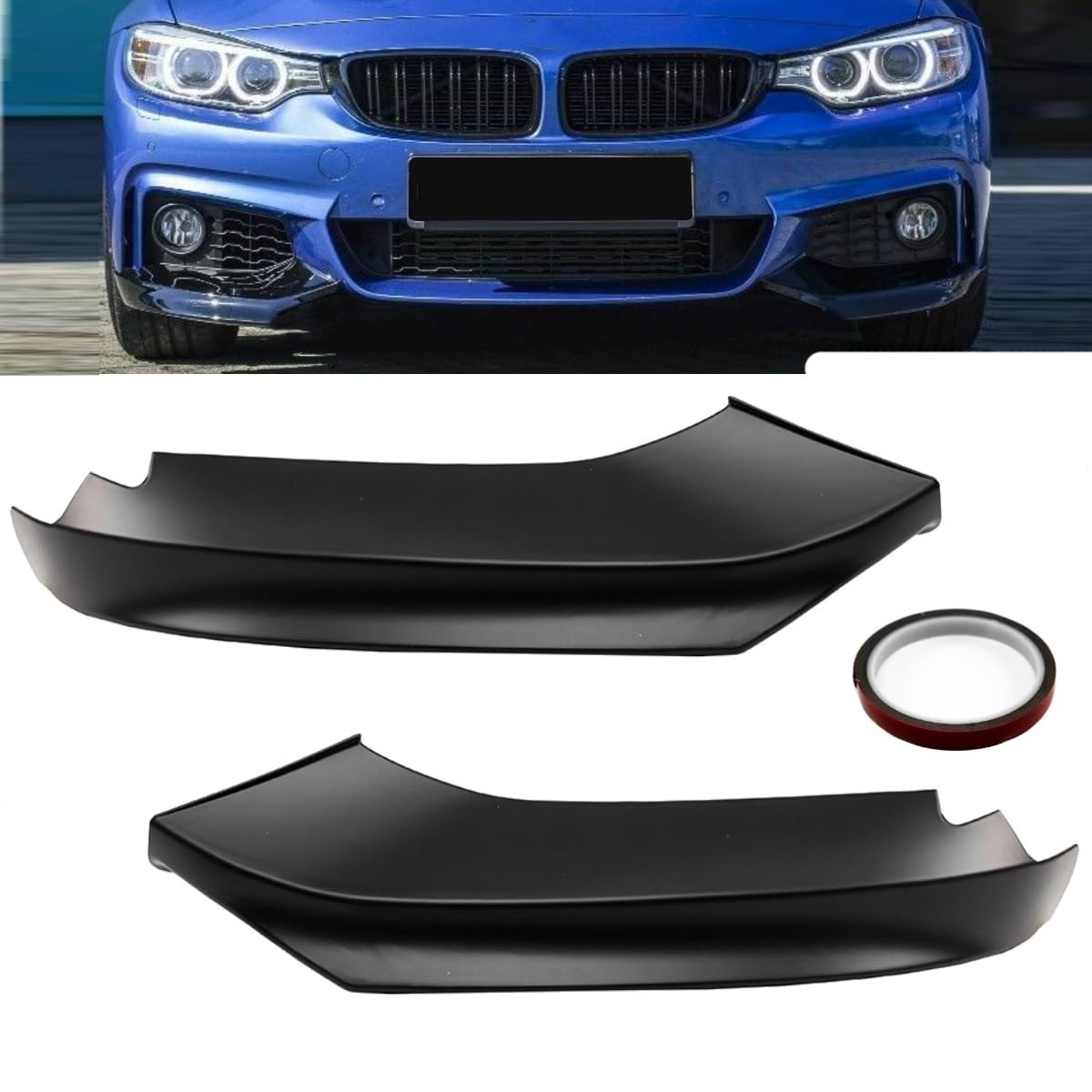 DM Autoteile 14138 Flaps SET Sport-Performance Schwarz Matt kompatibel für BMW F32 F33 F36 M-Paket + LCI von DM Autoteile