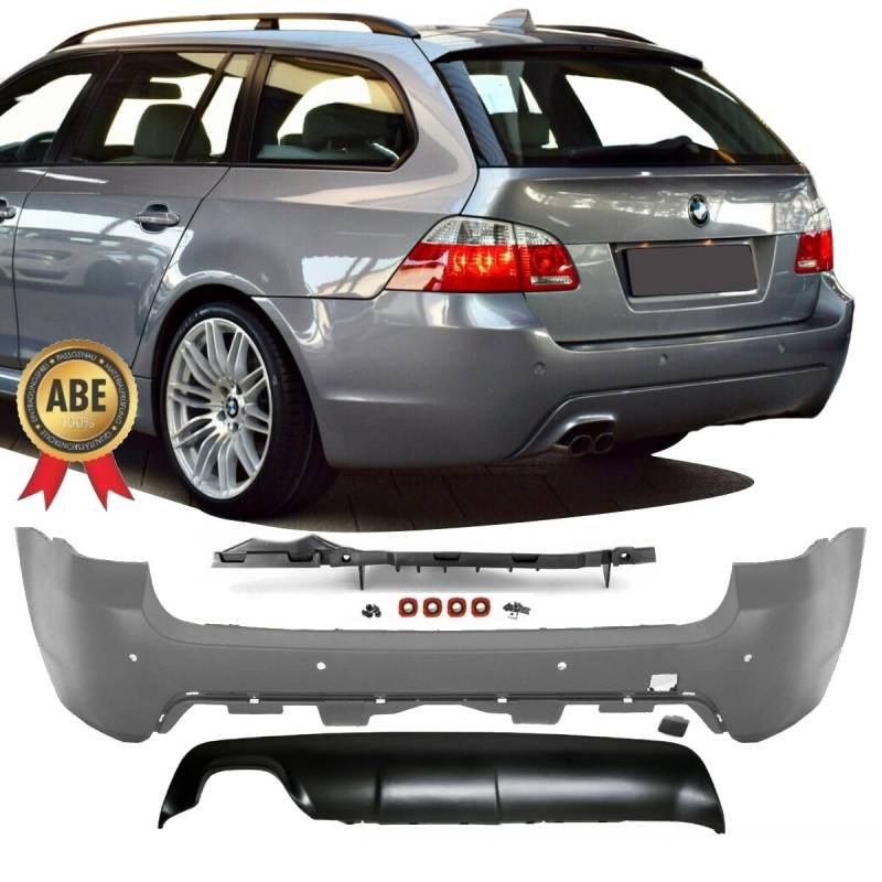 DM Autoteile 1421 TOURING Sport Stoßstange Hinten Heck PDC 04-07 passt f. BMW E61 auch M Paket+ABE von DM Autoteile