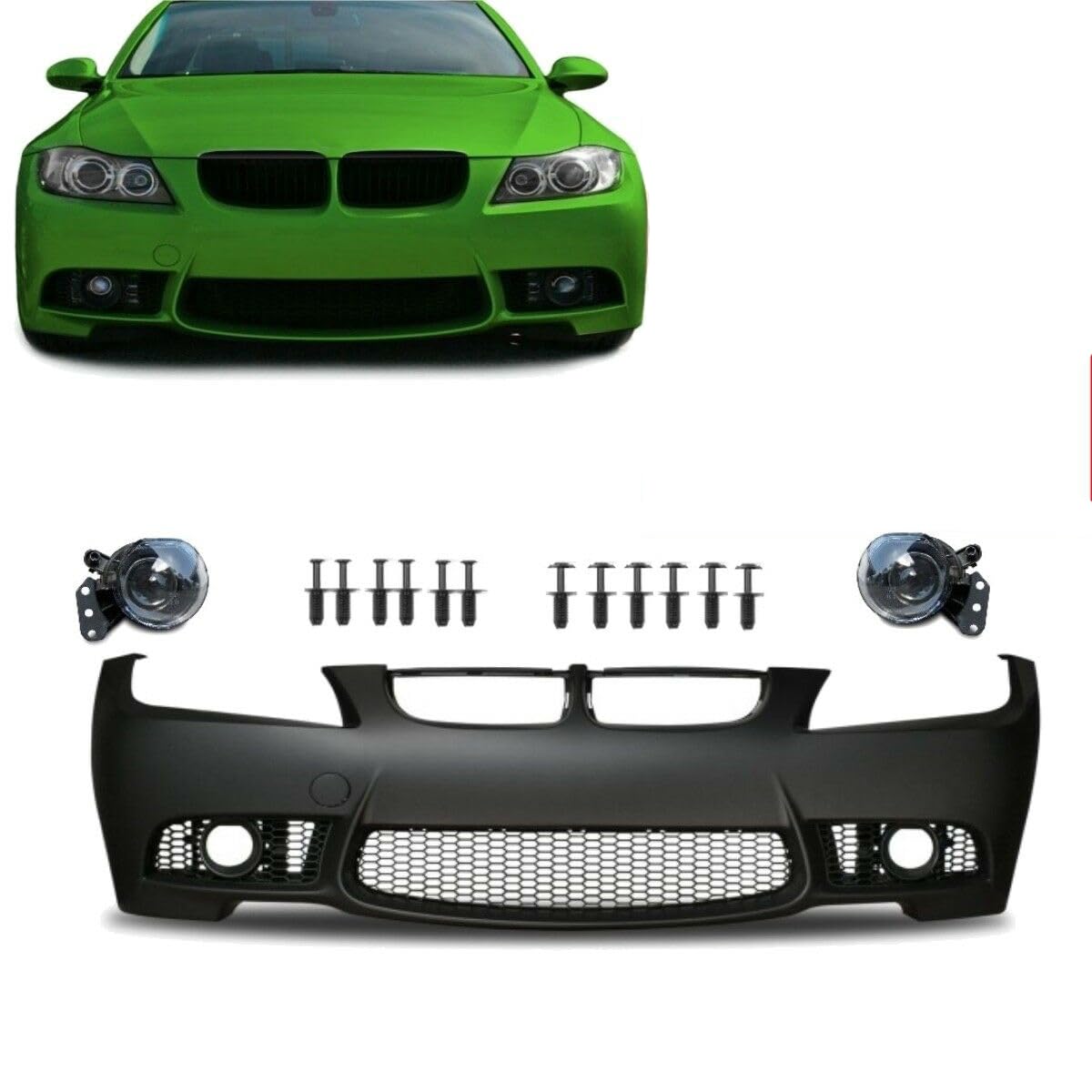 DM Autoteile 1536 PERFORMANCE Stoßstange vorne ohne PDC+Set NSW kompatibel für BMW 3er E90 E91 +ABE von DM Autoteile