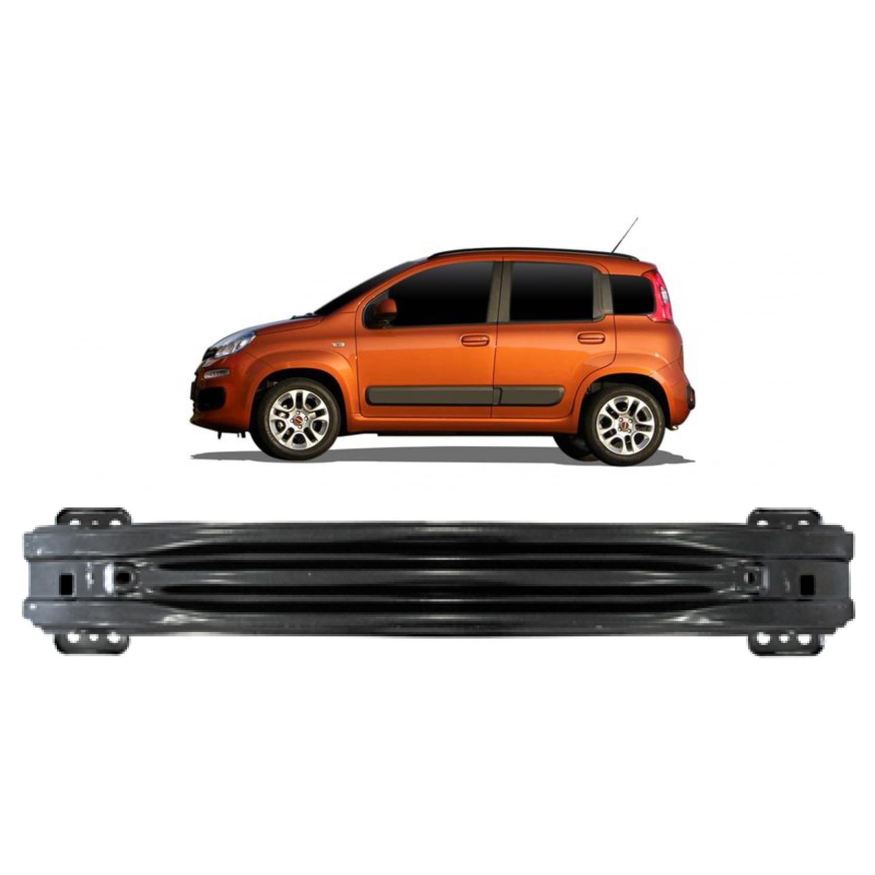 DM Autoteile 185377 Stoßstangenträger Träger vorne kompatibel für Fiat Panda ab 01/2012 - von DM Autoteile