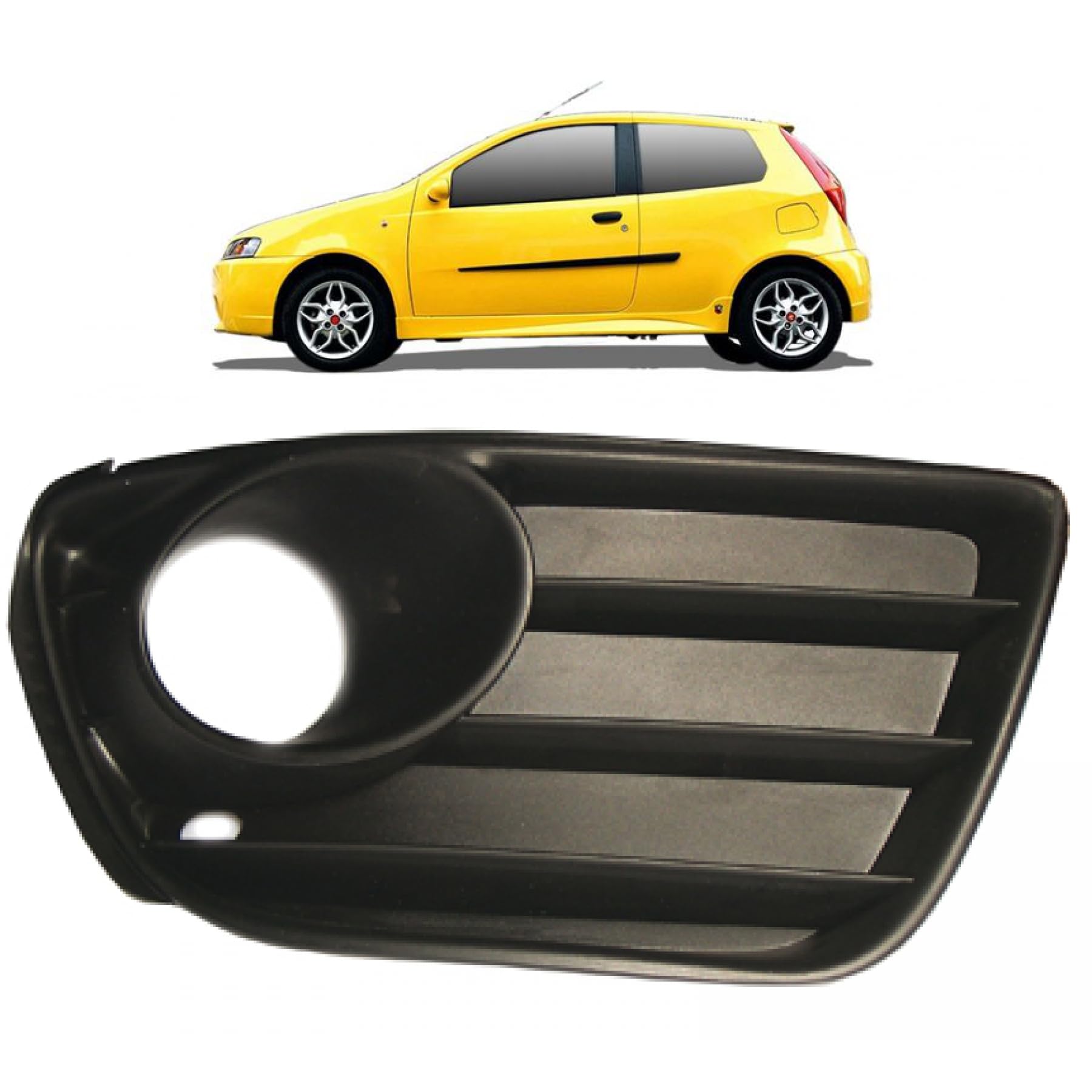 DM Autoteile 186851 Nebelscheinwerfer Gitter Blende vorne rechts kompatibel für Fiat Punto 188 Bj. 2003-2011 von DM Autoteile