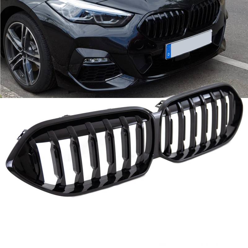 DM Autoteile 19014 Sport Performance Kühlergrill schwarz Glanz kompatibel für BMW 2er F44 Grand Coupe von DM Autoteile