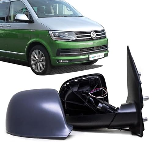 DM Autoteile 30059 Außenspiegel Rechts lackierbar 5-Pin elektrisch + beheizbar kompatibel für VW T6 ab 2015 von DM Autoteile