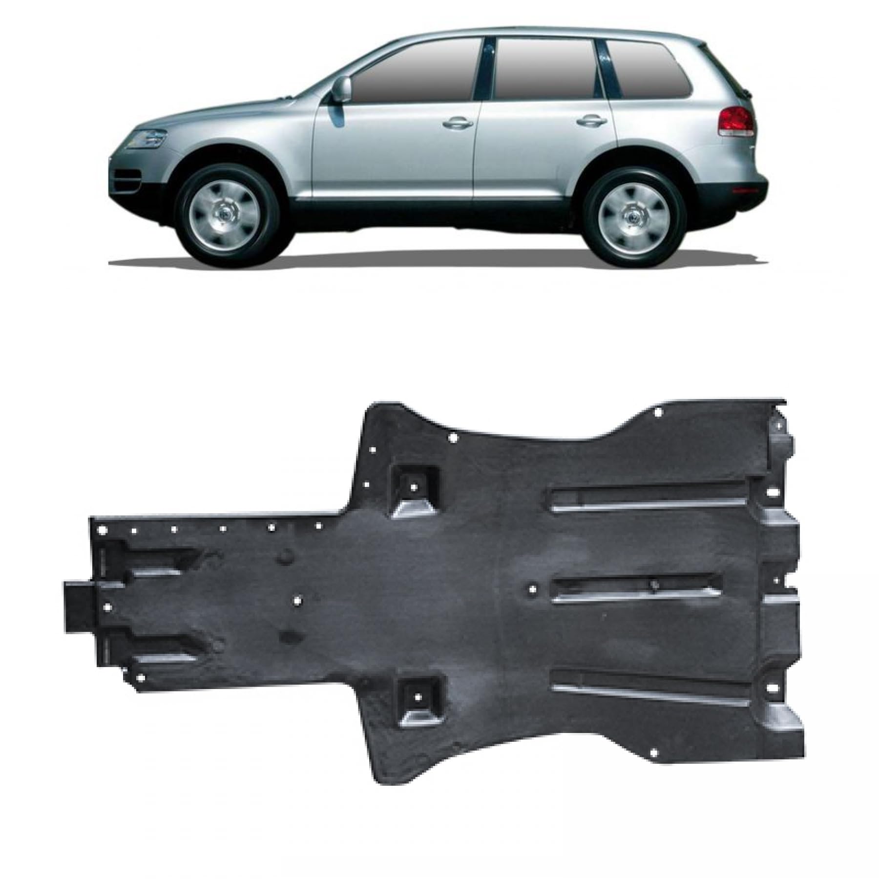 DM Autoteile 368503 Getriebeabdeckung Unterbodenschutz kompatibel für VW Touareg 7L ab 2002-2006 von DM Autoteile