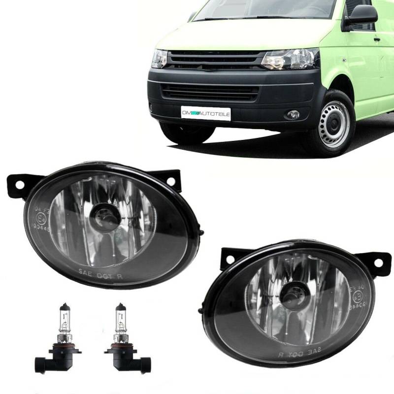 DM Autoteile 3817 Nebelscheinwerfer SET Chrom Klarglas HB4 kompatibel für VW T5 Multivan Facelift 09-15 von DM Autoteile