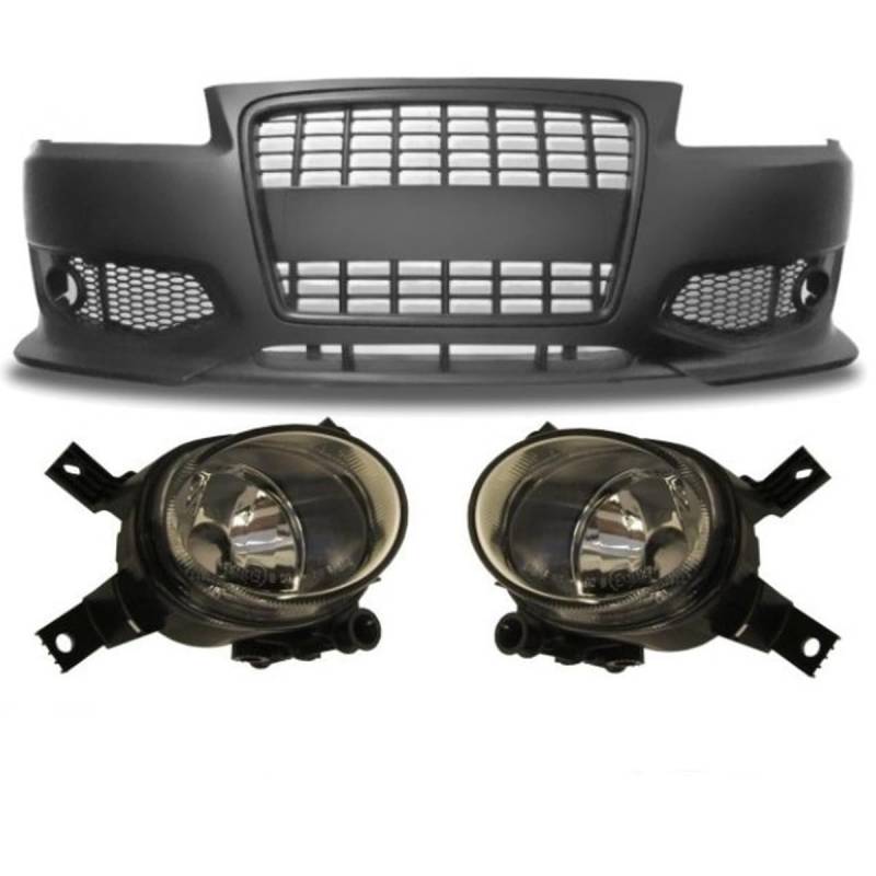 DM Autoteile 4011 Set Audi A3 8L 8L1 ABS Stoßstange vorne Sport Design 96-03 + Nebelscheinwerfer von DM Autoteile