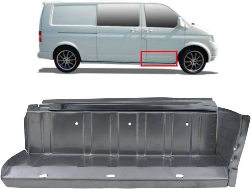 DM Autoteile 61039 Schweller Reparaturblech Einstieg Trittstufe vorne Rechts Oben kompatibel für VW T4 alle Modelle von DM Autoteile