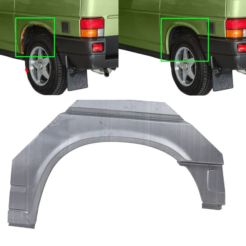 DM Autoteile 61041 Radlauf Seitenwand Reparaturblech Links Hinten äußeres Teil kompatibel für VW T4 langer Radstand alle Modelle von DM Autoteile