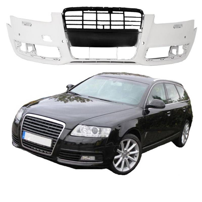 DM Autoteile 6313 Audi A6 4F Facelift Stoßstange vorne Bj 08-11 grundiert kompatibel für PDC/SRA Vorbereitung von DM Autoteile