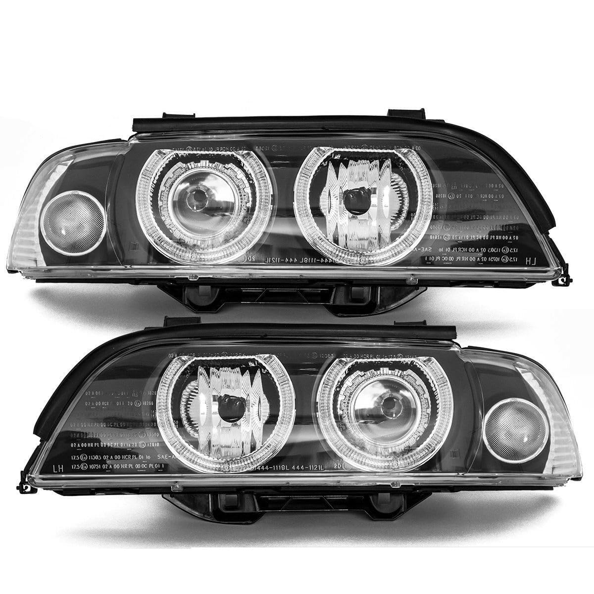 DM Autoteile Angel Eyes Scheinwerfer Set D2S Facelift BI Xenon PHILIPS passt für E39 95> von DM Autoteile