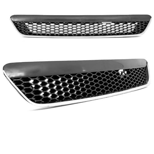 DM Autoteile Astra G Front Grill Wabengrill Kühlergrill Schwarz Matt Chrom +OPC II 97-07 von DM Autoteile