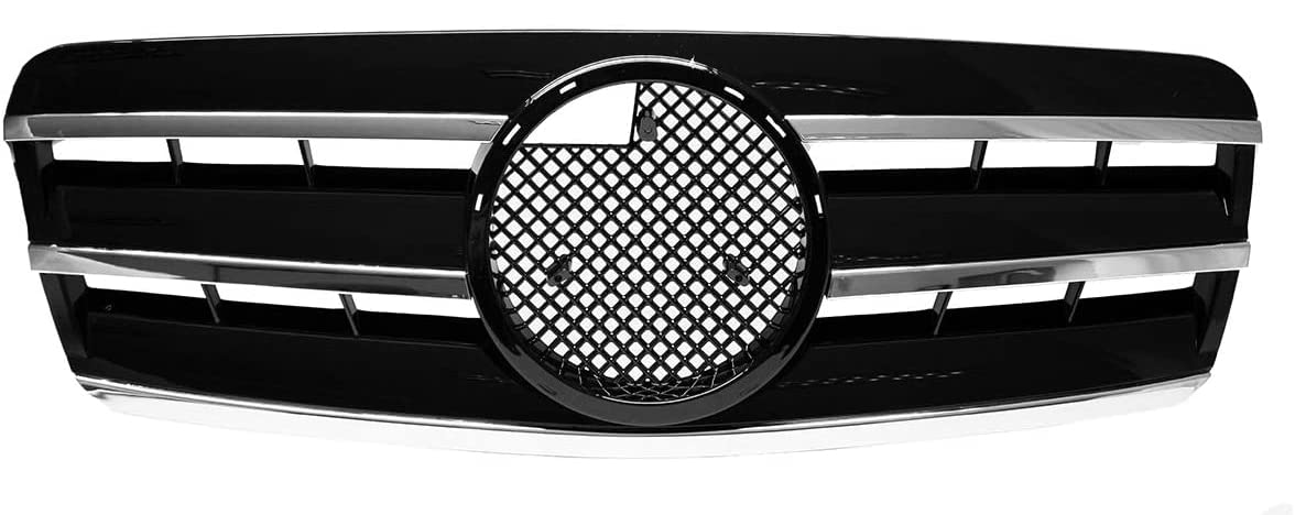 DM Autoteile CLK W208 C208 A208 Gitter Grill Kühlergrill Schwarz Glanz Chrom 97-03 von DM Autoteile