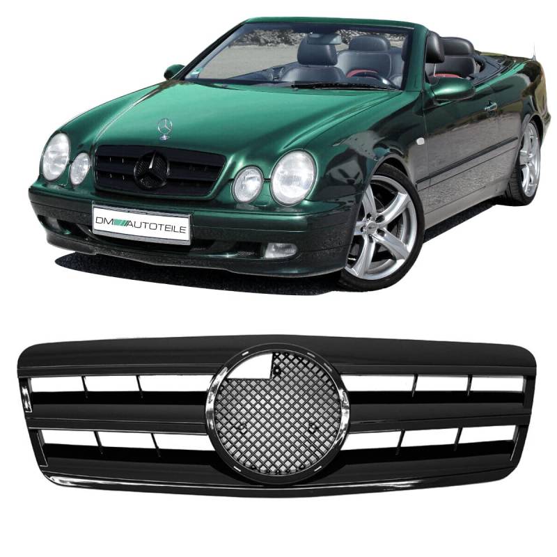 DM Autoteile CLK W208 C208 A208 Gitter Grill Kühlergrill Schwarz glänzend 1997-2003 von DM Autoteile