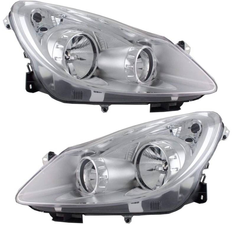 DM Autoteile Corsa D Halogen Scheinwerfer SET (Rechts + Links) H7/H1 Klarglas Valeo Sy. von DM Autoteile