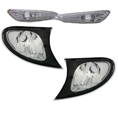 DM Autoteile FACELIFT Umbau Set Blinker Frontblinker Weiß + Seite passt für E46 bj. 01-05 von DM Autoteile