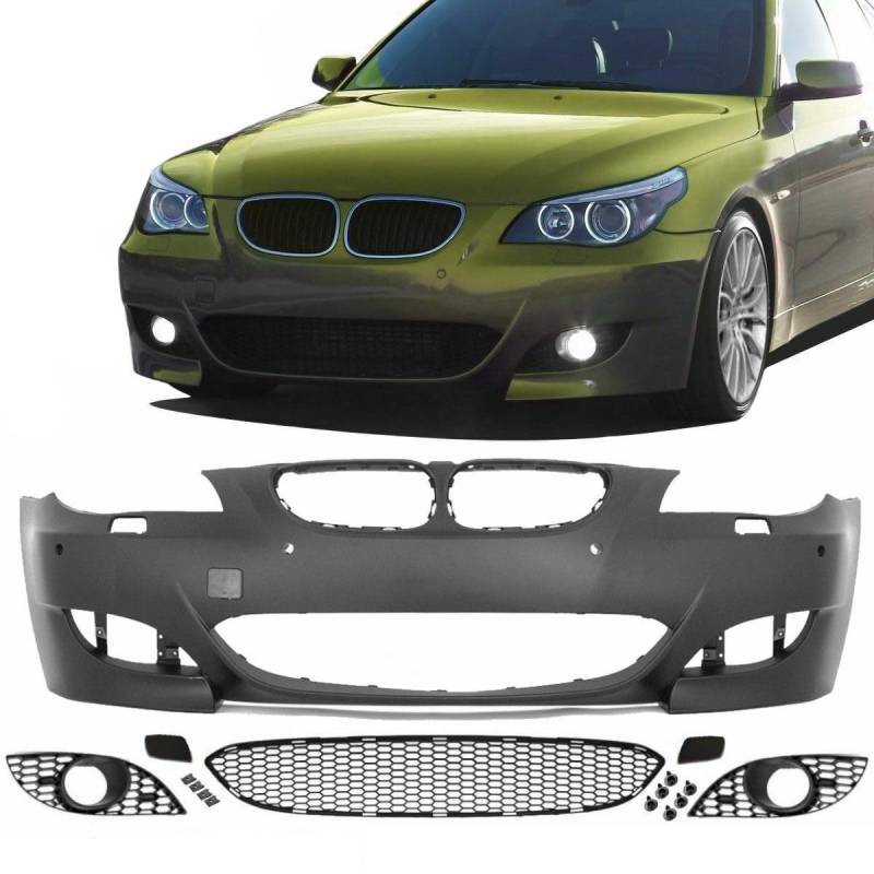 DM Autoteile Front Stoßstange Sport PDC/SRA LCI passt für BMW 5er E60 E61 Facelift 07-10+ABE* von DM Autoteile