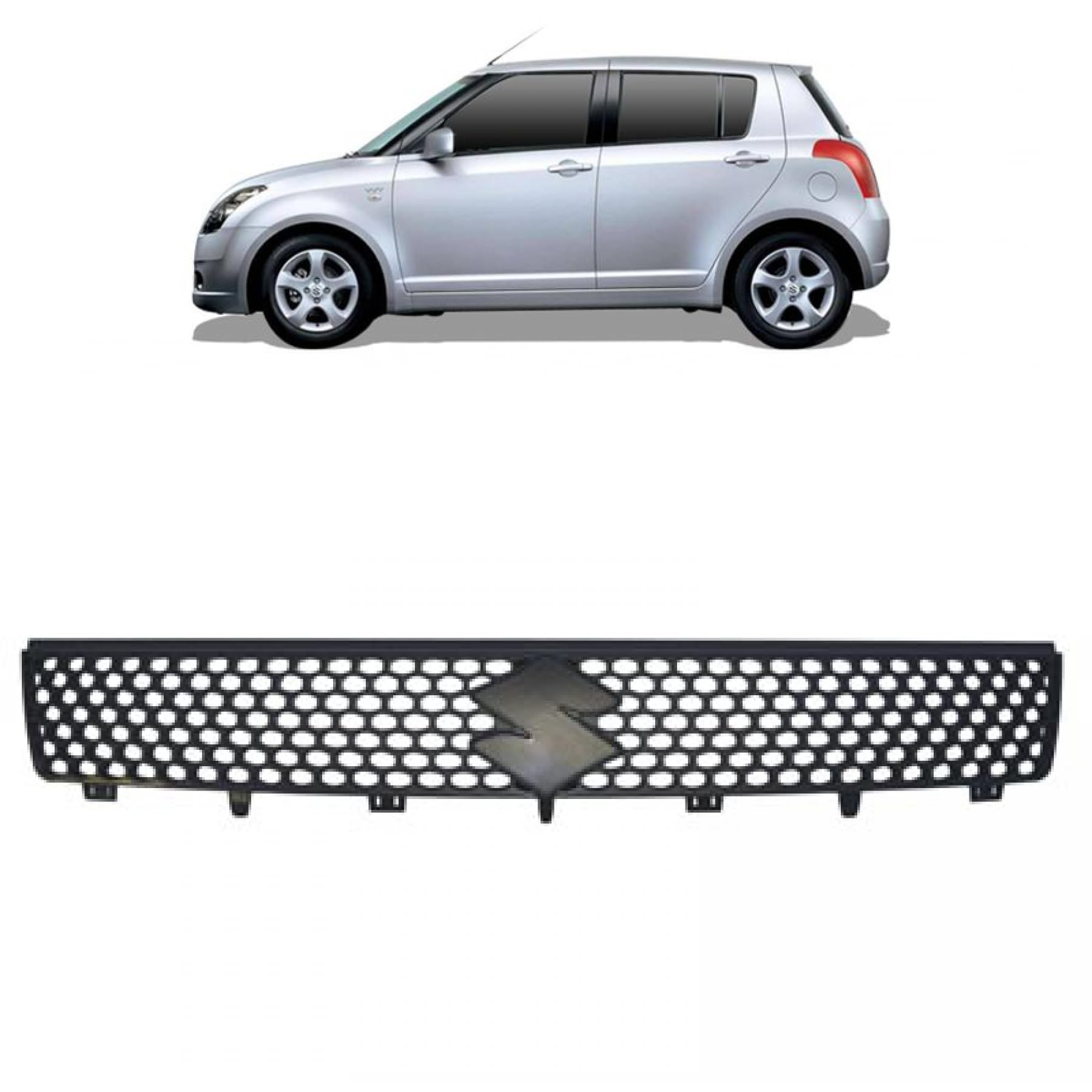 DM Autoteile 342413 Kühlergrill Kühlergitter Grill kompatibel für Suzuki Swift III MZ EZ Baujahr 2005-2006 von DM Autoteile