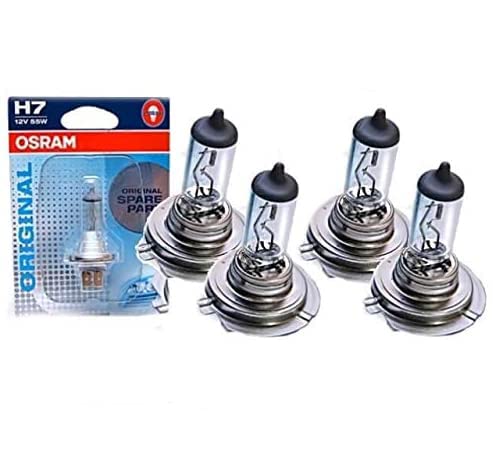 DM Autoteile OSRAM H7 55W Leuchtmittel Glühbirne ORIGNAL Spare Part PX26d SET 4 Stück von DM Autoteile