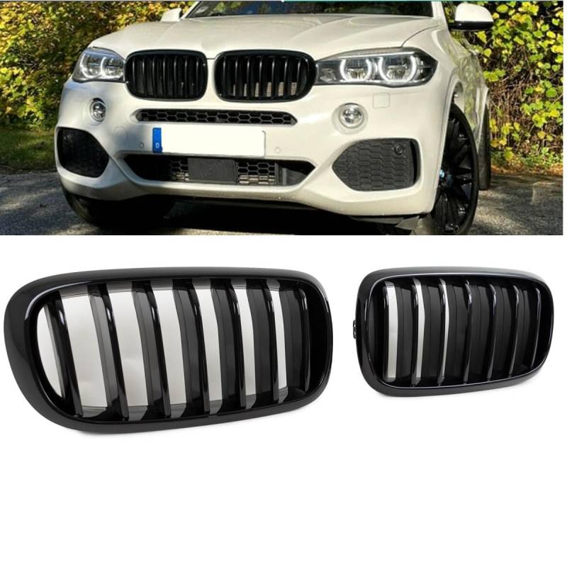 DM Autoteile Performance Kühlergrill passt für X5 F15 X6 F16 Schwarz Glanz ersetzt OE Nieren von DM Autoteile