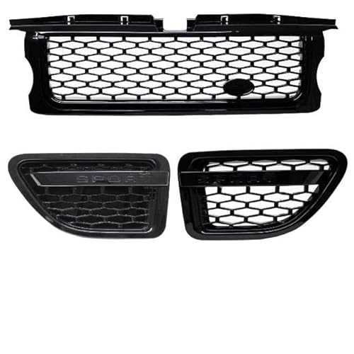 DM Autoteile Range Rover Sport L320 Grill Kühlergrill Schwarz 05-10 SPORT +Kotflügeleinsätze von DM Autoteile