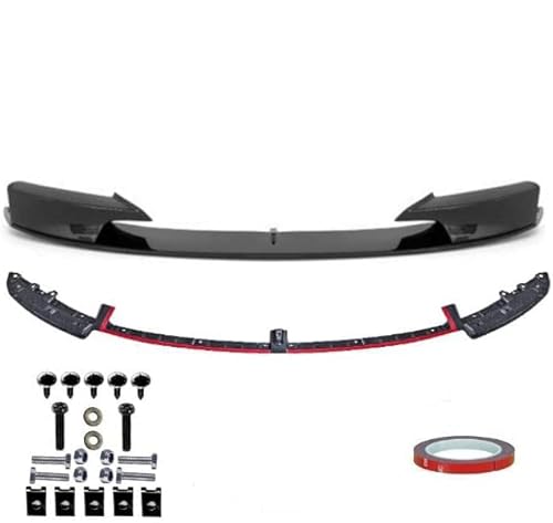 DM Autoteile Set Frontspoiler Sport-Performance Schwarz Hochglanz kompatibel für BMW 3er F30 F31 M-Paket+ Schrauben+ABE von DM Autoteile