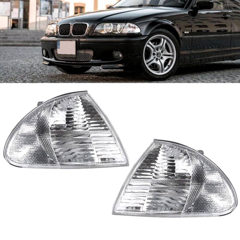 DM Autoteile 12027 Set E46 Frontblinker Set Weiß Rechts & Links 98-01 Limousine Touring von DM Autoteile