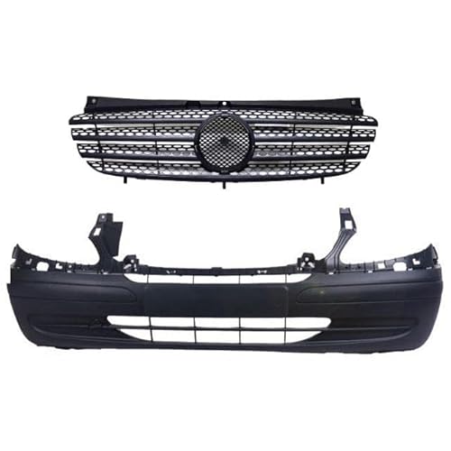 DM Autoteile Set Stoßstange vorne W639 Vito Viano+ Kühlergrill vorne schwarz 03-10 von DM Autoteile