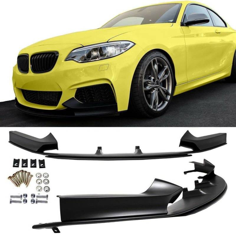 DM Autoteile Sport-Performance Frontspoiler Spoiler passt für F22 F23 M-Paket Stoßstange von DM Autoteile