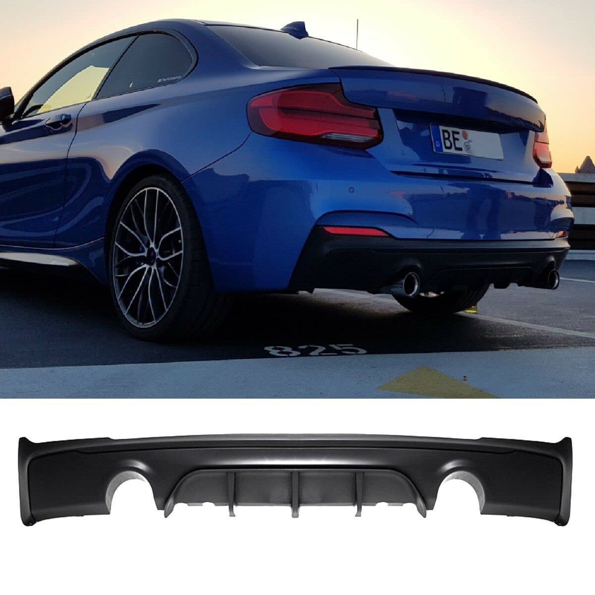 DM Autoteile Sport-Performance Heckdiffusor Rohr Links Rechts passend für F22 F23 235 240 von DM Autoteile