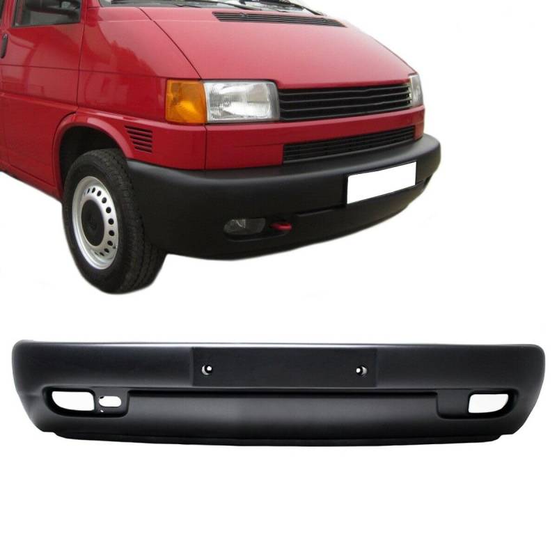 DM Autoteile 6510 kompatibel für VW T4 GP ab 1996 Stoßstange vorne schwarz geriffelt Transporter kompatibel für Nebel von DM Autoteile