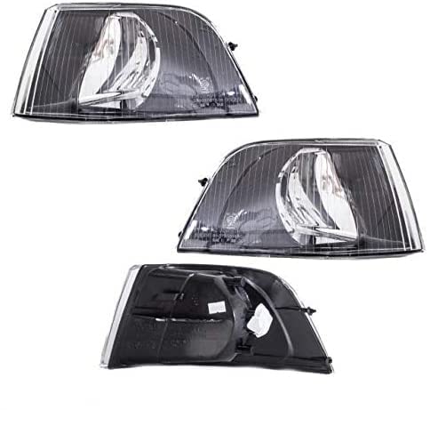 DM Autoteile V40 S40 Frontblinker Blinker Links Rechts Set 00-04 Klarglas Schwarz PY21W von DM Autoteile