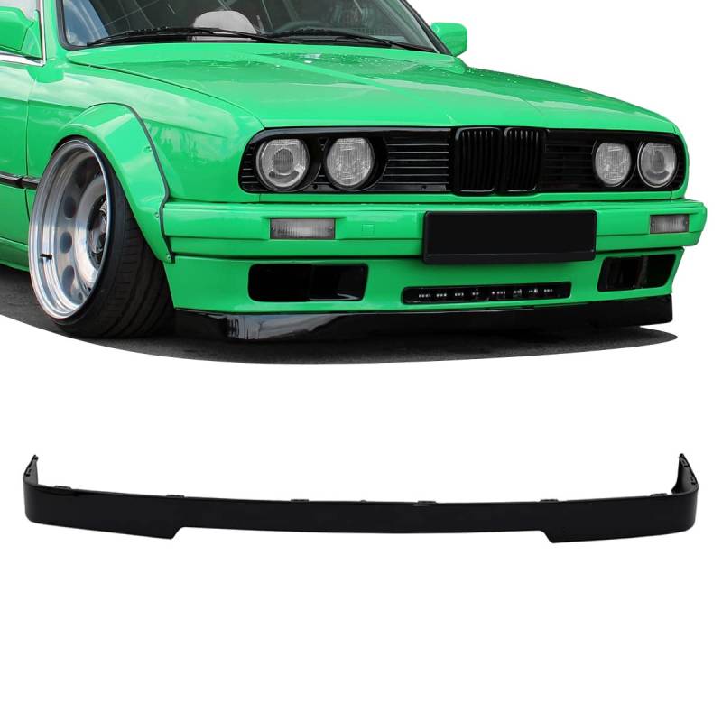 Frontspoiler Lippe vorne Spoiler Hochglanz Schwarz is kompatibel für BMW E30 ab 87-94 DM Autoteile 1002-L von DM Autoteile