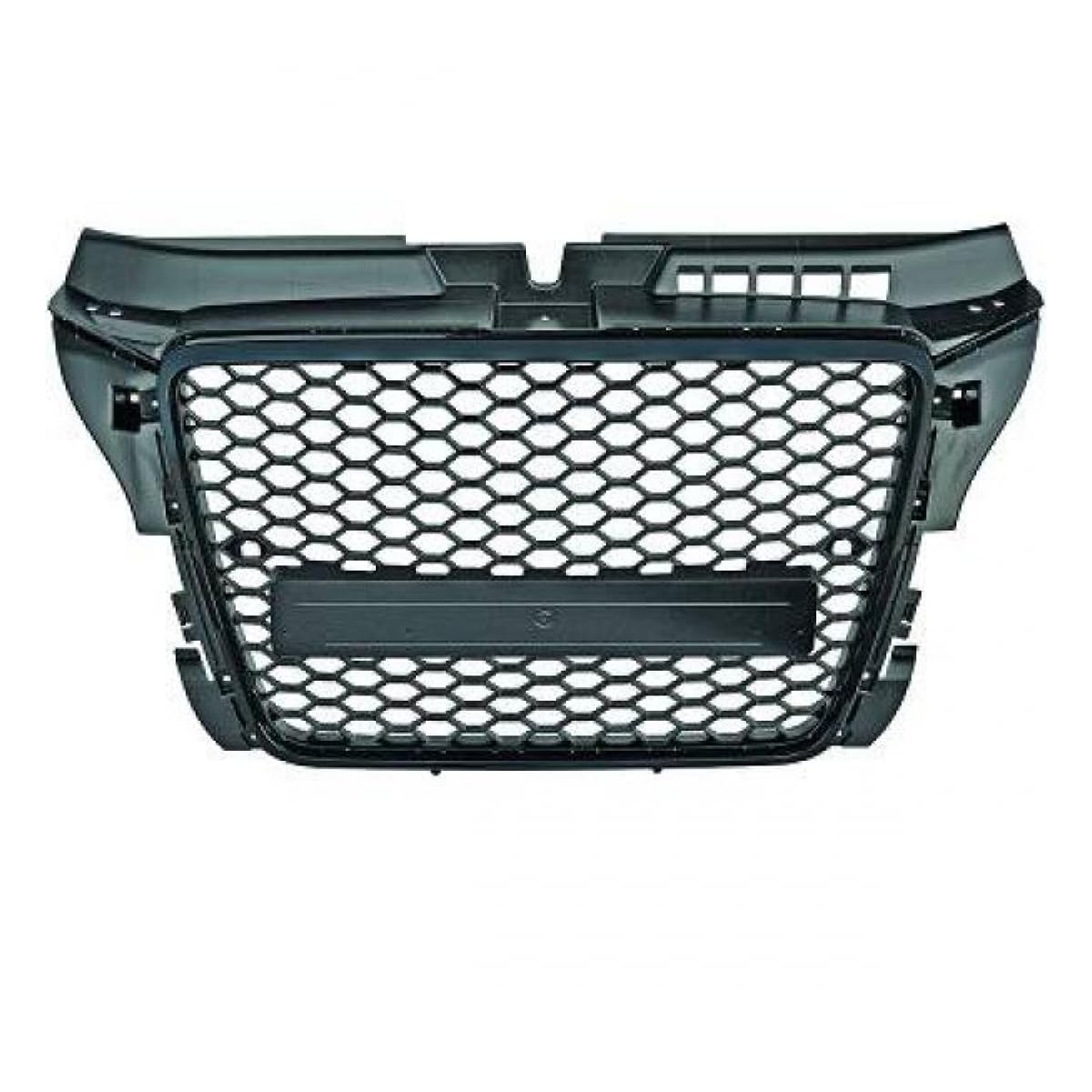 Kühlergrill Grill Front Waben Sport schwarz glanz kompatibel für Audi A3 8P ab 2008 mit PDC DM Autoteile 136869 von DM Autoteile