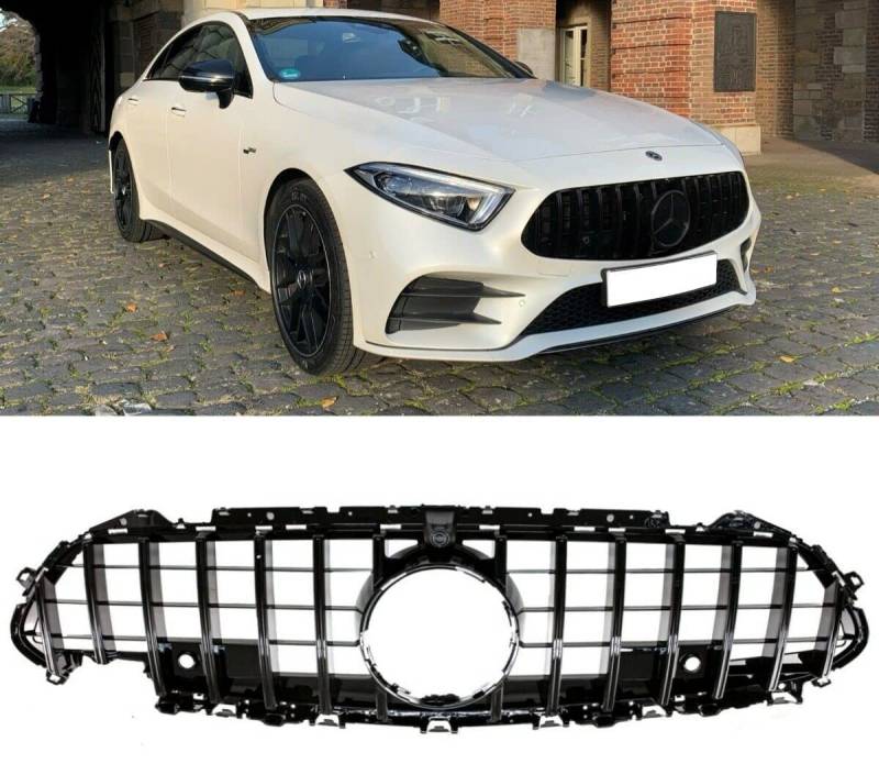 Kühlergrill Schwarz kompatibel für Mercedes CLS C257 auch Kamera + PDC ab 2018 auf Sport-Panamericana GT DM Autoteile 2760 von DM Autoteile