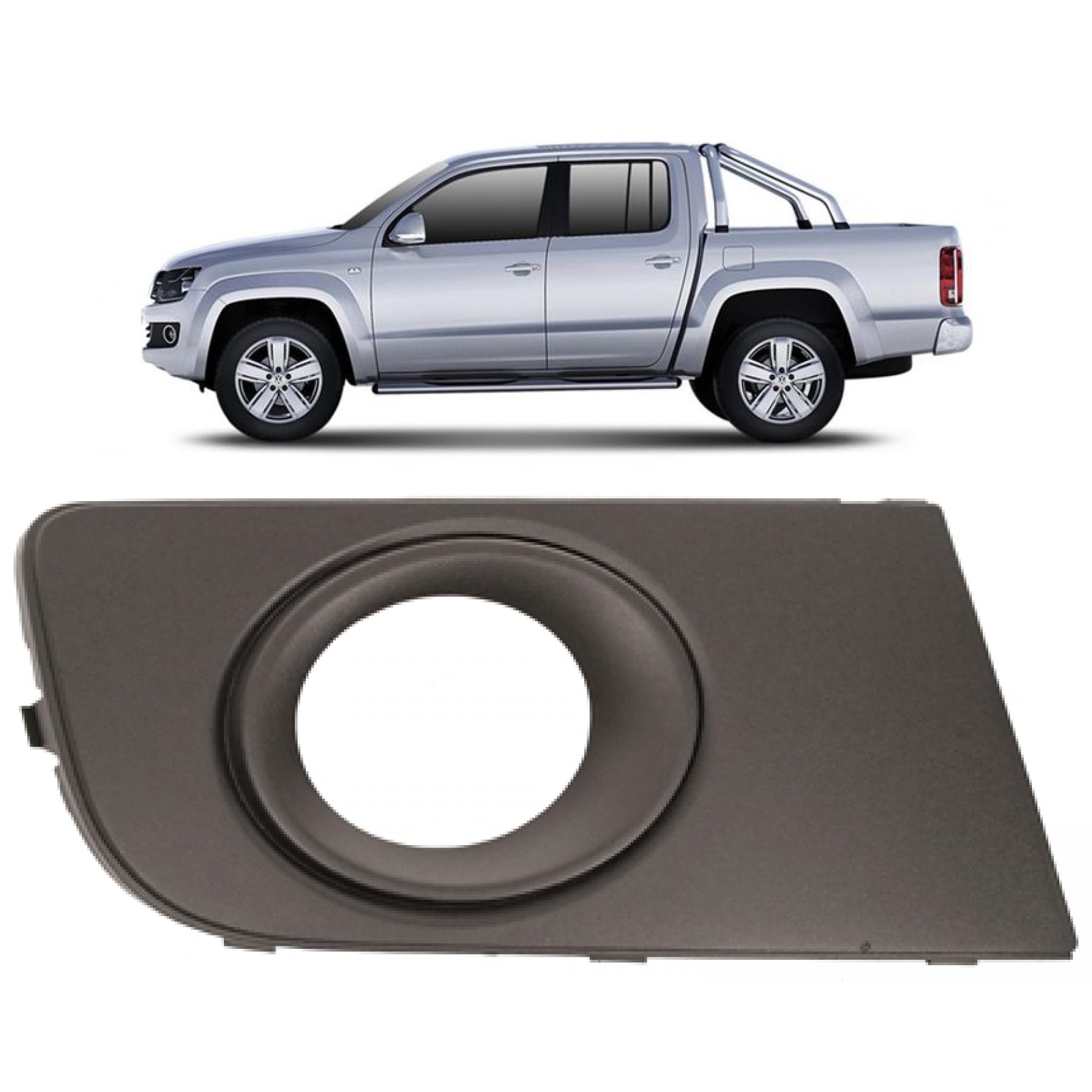 DM Autoteile 371204 Nebelscheinwerfer Gitter vorne rechts kompatibel für VW Amarok 2HA 2HB S1B S6B 2010-2012 von DM Autoteile