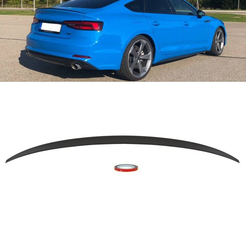 Set Sport-Heckspoiler Hecklippe grundiert + 3M kompatibel für Audi A5 B9 F5 Sportback 5-Türer auch RS5 DM Autoteile 4326 von DM Autoteile