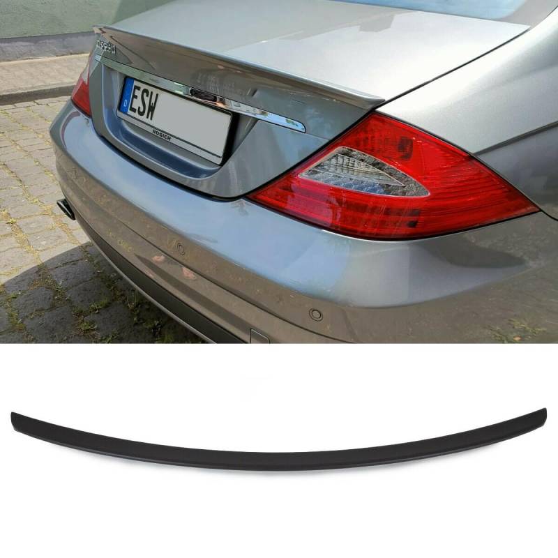 Set Heckspoiler schwarz matt +3M kompatibel für Mercedes CLS W219 auch AMG Line ab Bj 04-10 aus ABS DM Autoteile 2835 von DM Autoteile