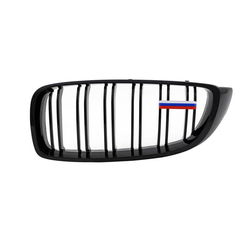 Wunsch Länderflaggen + Emblem Halter für BMW 4er F32 F33 Doppelsteg Kühlergrill Russland von DM Autoteile