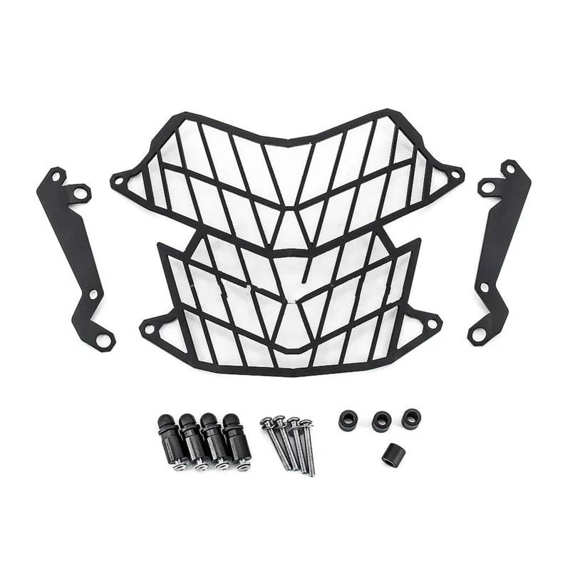 DMAIS Scheinwerferblenden Mattschwarzer Scheinwerferschutz Für Ya&ma&ha Für Tenere700 2019 2020 2021 2022 - Schutzabdeckung Für Motorradscheinwerfergrill Frontscheinwerfer Schutzhülle von DMAIS