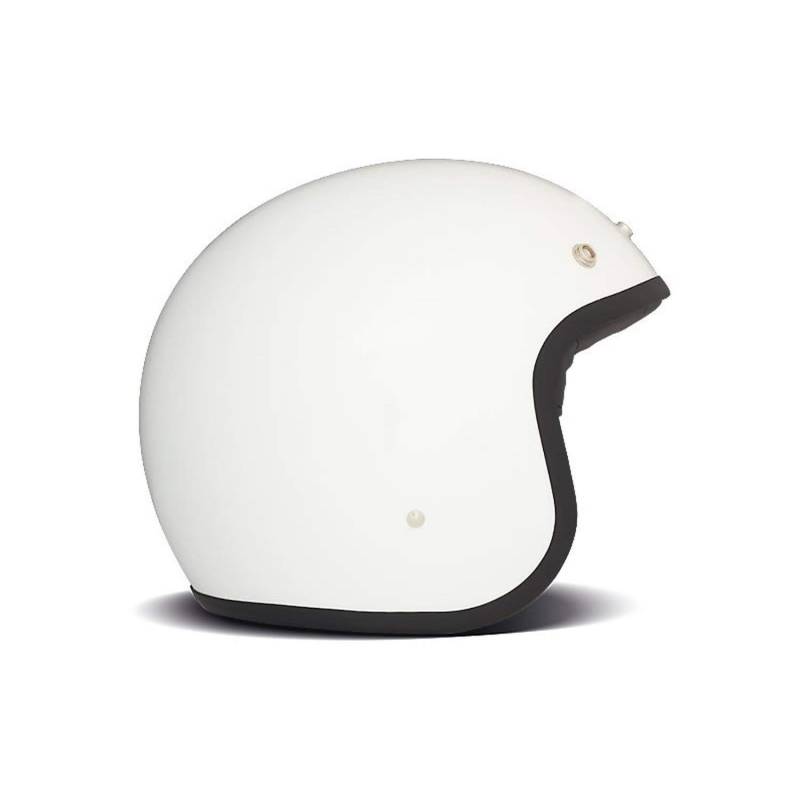 DMD Herren Jet-Vintage Motorradhelm, Weiß, S von DMD